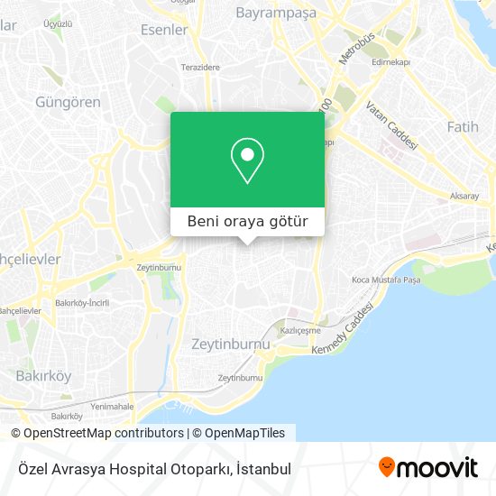 Özel Avrasya Hospital Otoparkı harita