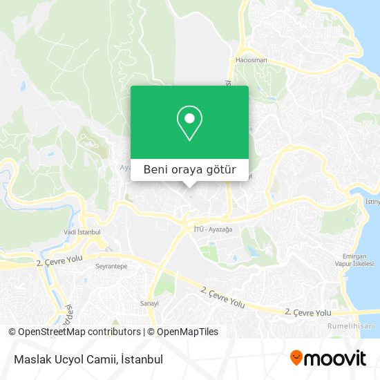 Maslak Ucyol Camii harita