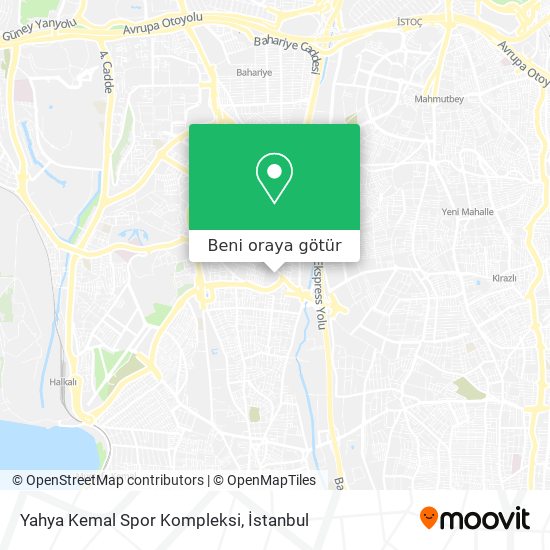 Yahya Kemal Spor Kompleksi harita