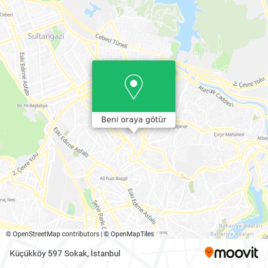 Küçükköy 597 Sokak harita