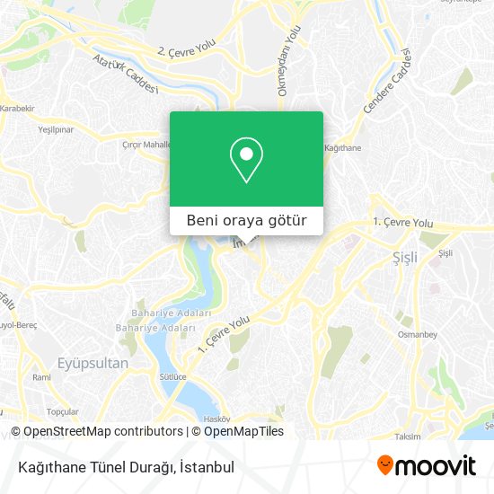 Kağıthane Tünel Durağı harita