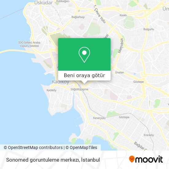 Sonomed goruntuleme merkezı harita