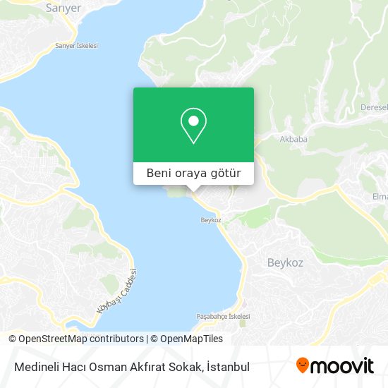 Medineli Hacı Osman Akfırat Sokak harita