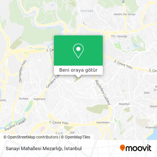 Sanayi Mahallesi Mezarlığı harita