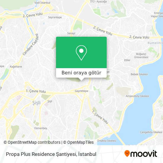 Propa Plus Residence Şantiyesi harita