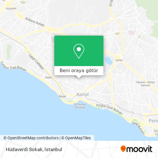Hüdaverdi Sokak harita