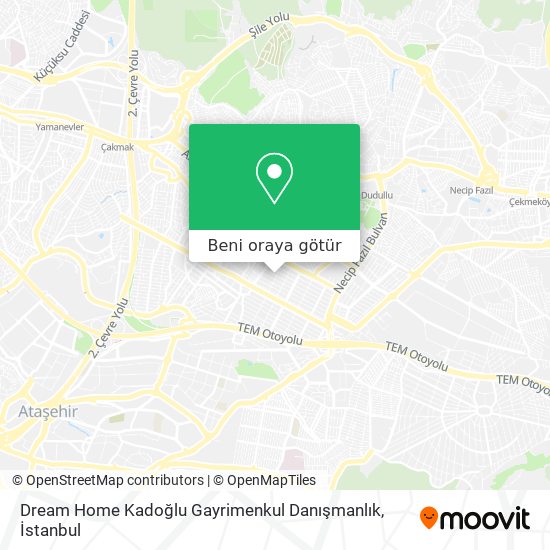 Dream Home Kadoğlu Gayrimenkul Danışmanlık harita