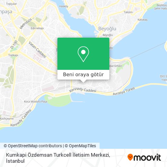 Kumkapi Özdemsan Turkcell Ìletisim Merkezi harita