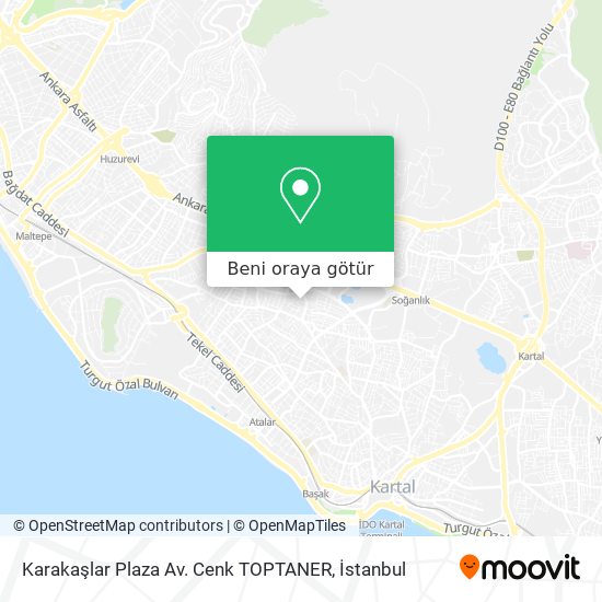 Karakaşlar Plaza Av. Cenk TOPTANER harita