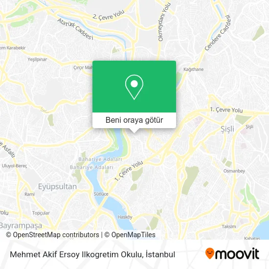 Mehmet Akif Ersoy Ilkogretim Okulu harita