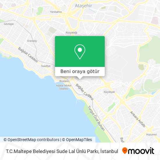 T.C.Maltepe Belediyesi Sude Lal Ünlü Parkı harita
