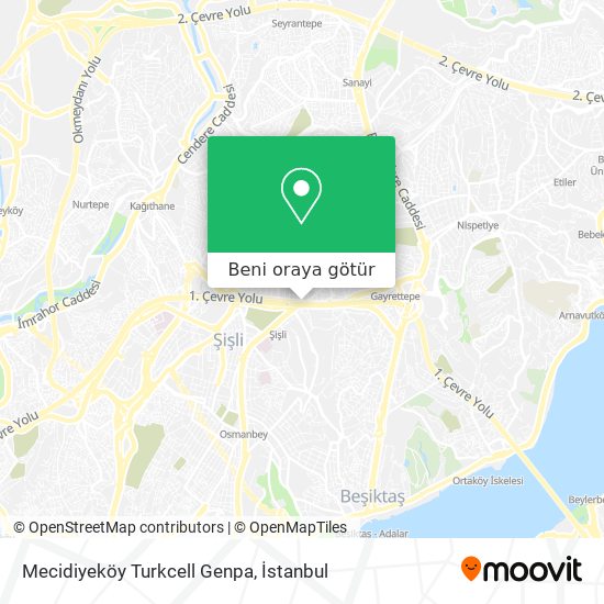Mecidiyeköy Turkcell Genpa harita