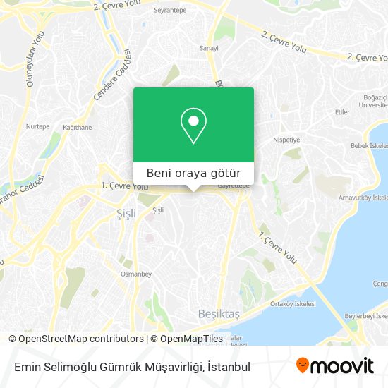 Emin Selimoğlu Gümrük Müşavirliği harita