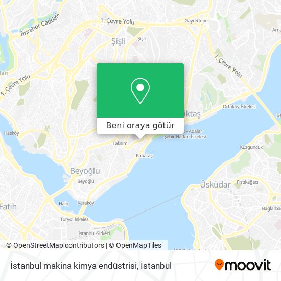 İstanbul makina kimya endüstrisi harita