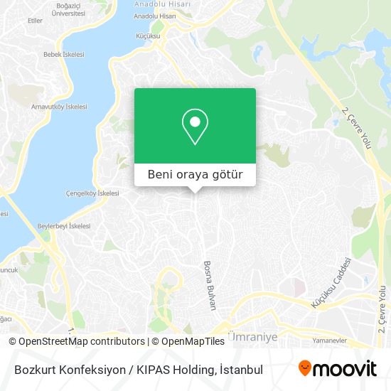 Bozkurt Konfeksiyon / KIPAS Holding harita