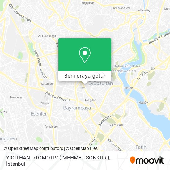YİĞİTHAN OTOMOTİV  ( MEHMET SONKUR ) harita