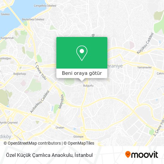 Özel Küçük Çamlıca Anaokulu harita