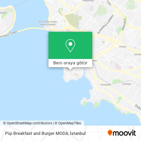 Pişi Breakfast and Burger MODA harita