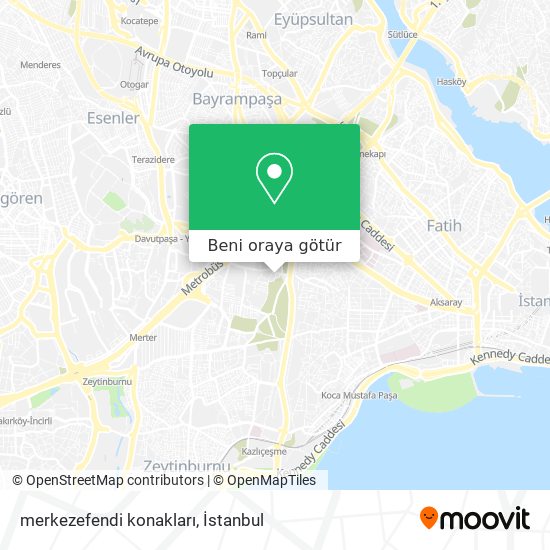 merkezefendi konakları harita