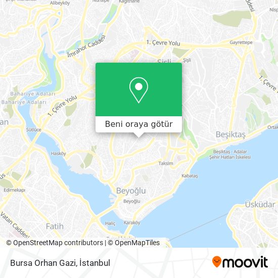 Bursa Orhan Gazi harita
