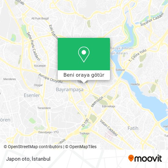Japon oto harita