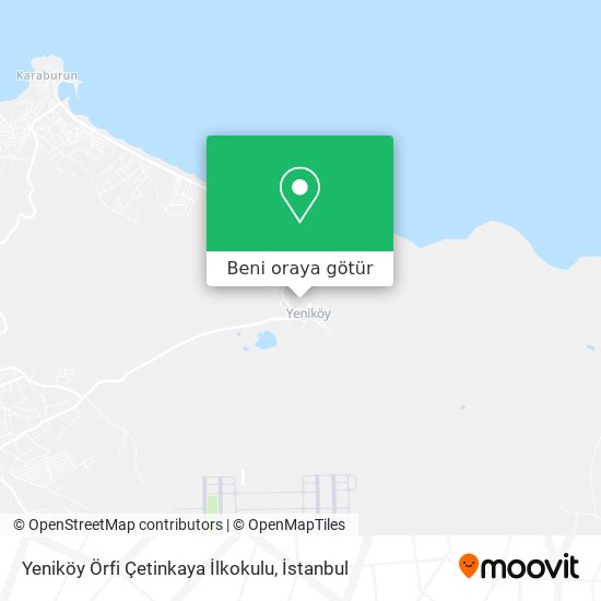 Yeniköy Örfi Çetinkaya İlkokulu harita
