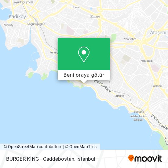 BURGER KİNG - Caddebostan harita