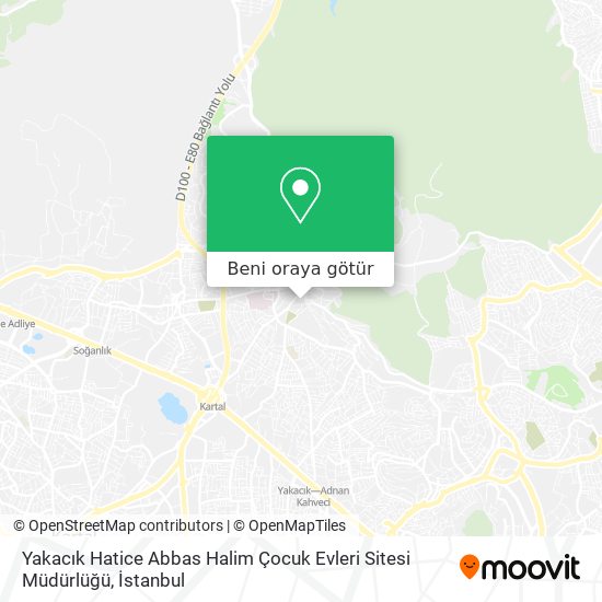 Yakacık Hatice Abbas Halim Çocuk Evleri Sitesi Müdürlüğü harita