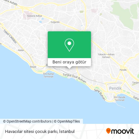 Havacılar sitesi çocuk parkı harita