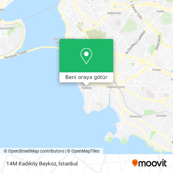 14M Kadıköy Beykoz harita