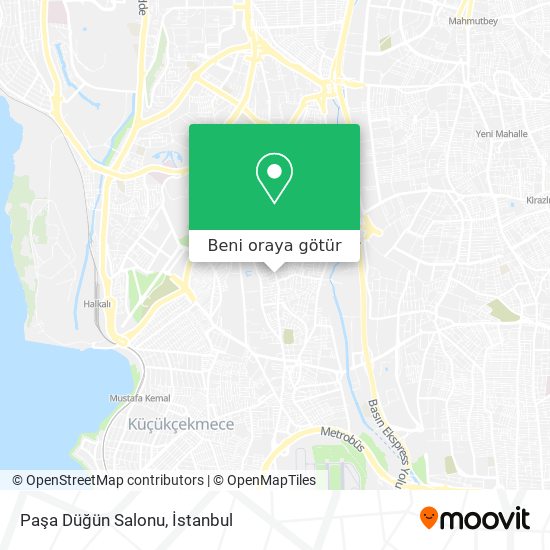 Paşa Düğün Salonu harita