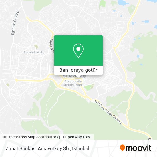 Ziraat Bankası Arnavutköy Şb. harita