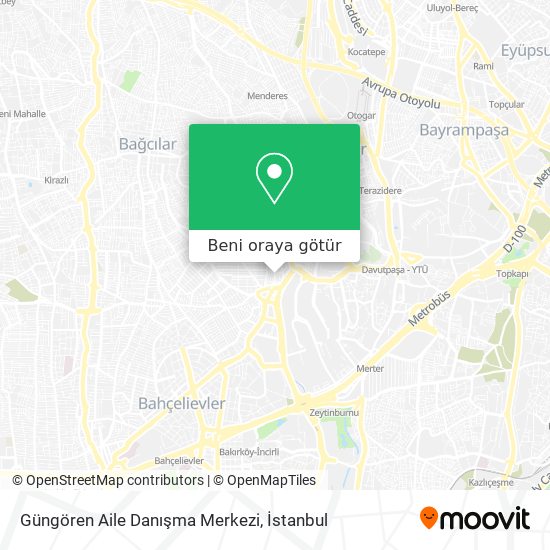 Güngören Aile Danışma Merkezi harita