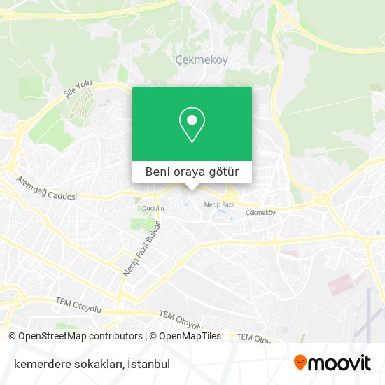 kemerdere sokakları harita