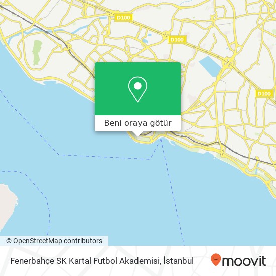 Fenerbahçe SK Kartal Futbol Akademisi harita