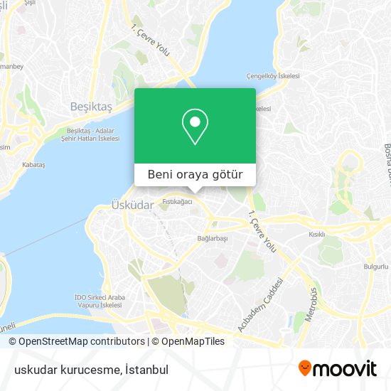 uskudar kurucesme harita