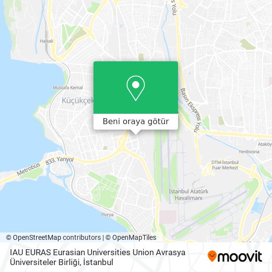 IAU  EURAS   Eurasian Universities Union  Avrasya Üniversiteler Birliği harita