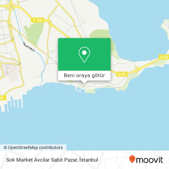 Sok Market Avcilar Sabit Pazar harita