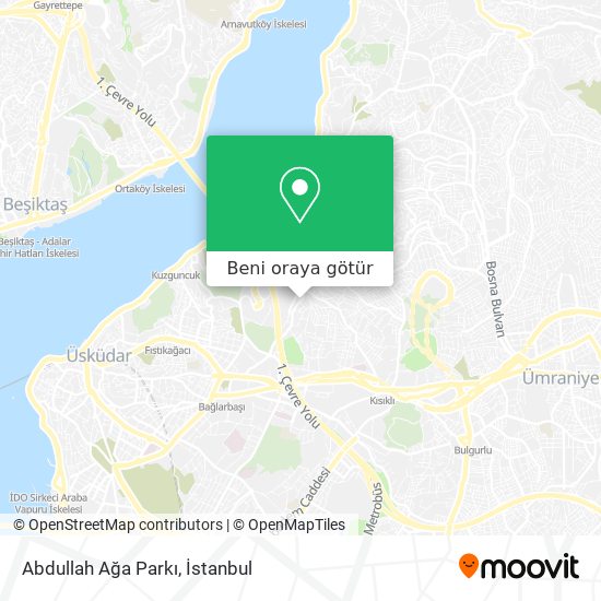 Abdullah Ağa Parkı harita
