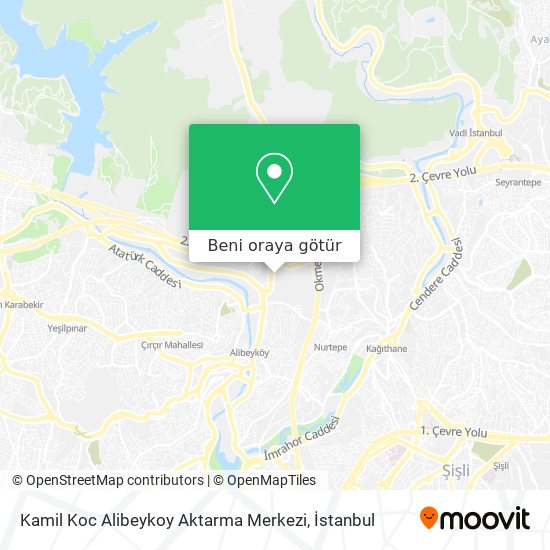 Kamil Koc Alibeykoy Aktarma Merkezi harita