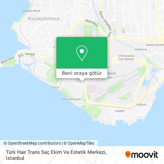 Türk Hair Trans Saç Ekim Ve Estetik Merkezi harita