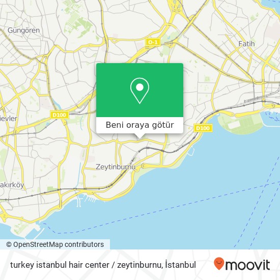 turkey istanbul hair center / zeytinburnu harita