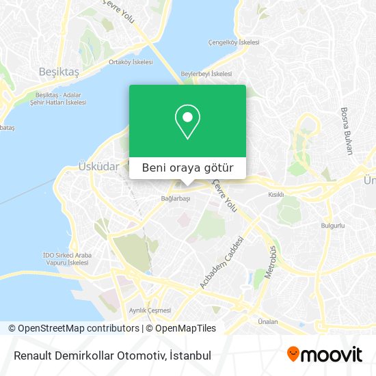 Renault Demirkollar Otomotiv harita