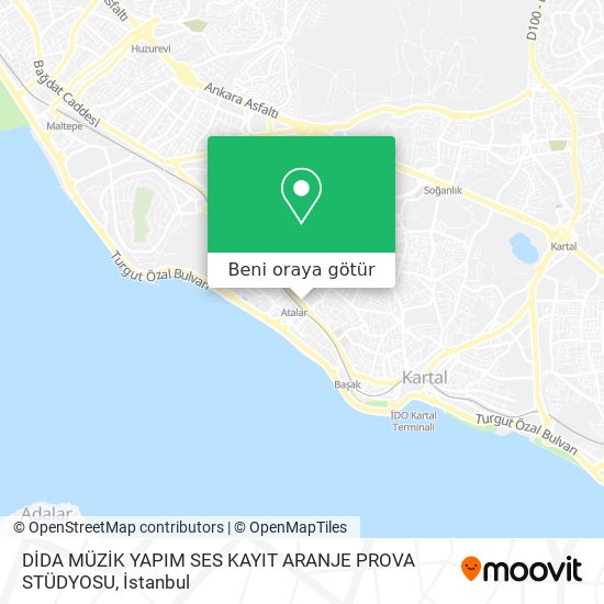 DİDA MÜZİK YAPIM SES KAYIT ARANJE PROVA STÜDYOSU harita