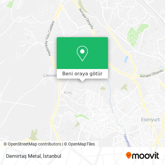 Demirtaş Metal harita