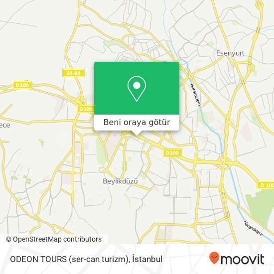 ODEON TOURS (ser-can turizm) harita