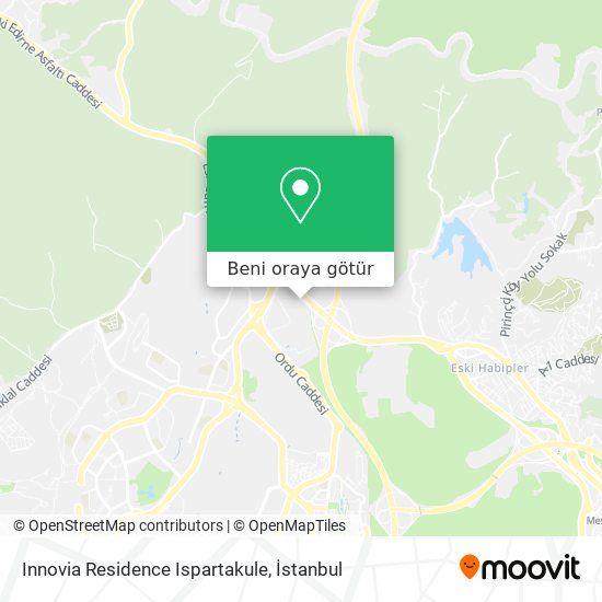 Innovia Residence Ispartakule harita