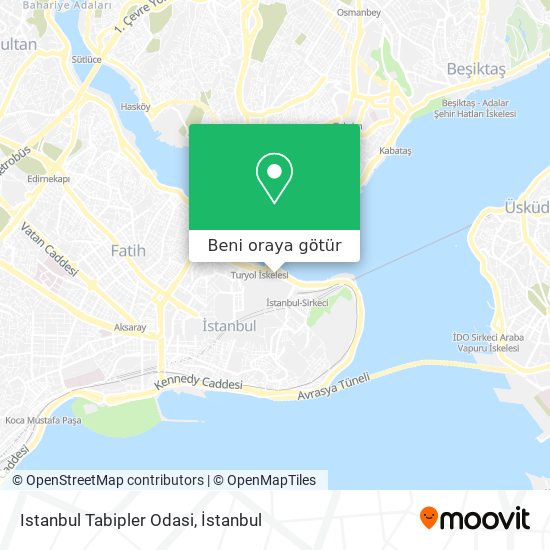 Istanbul Tabipler Odasi harita
