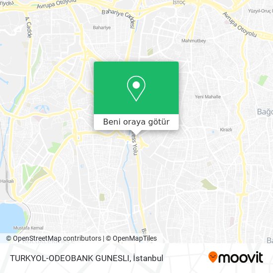 TURKYOL-ODEOBANK GUNESLI harita