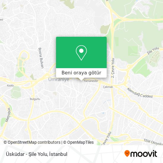 Üsküdar - Şile Yolu harita